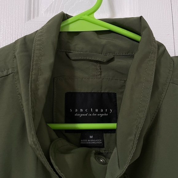 Sanctuary Women’s Green Anorak Utility Jacket Adjustable‎ sleeve size Medium - Picture 11 of 16